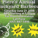 Piere’s Annual Backyard Barbecue